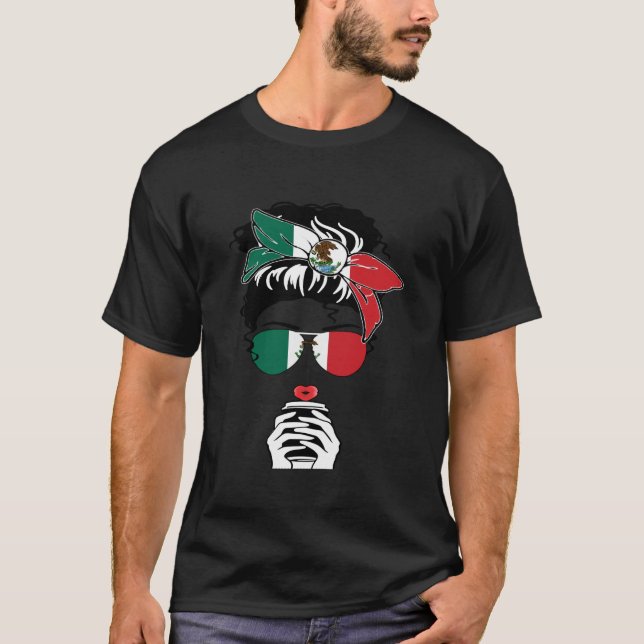 Camiseta Cool Mexican Coffee Mama Girl Aunt Sister Mexico F (Frente)