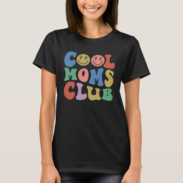 Camiseta Cool Moms Club New Mom Pregnancy Baby Shower Mothe (Frente)