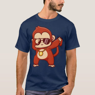 Camiseta Cool Monkey Dabbing Cartoon