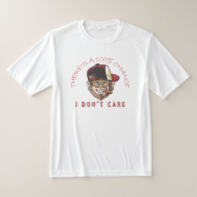 Camiseta Cool Monkey With Hat & Cigar – “100% Chance I Don’ (Postura )