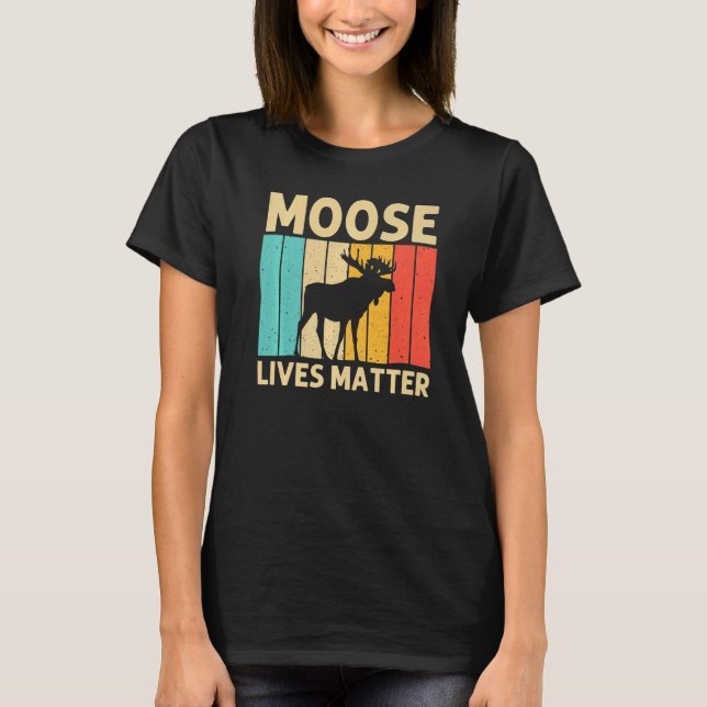 Camiseta Cool Moose For Men Women Moose Alaska Moose Elk Hu (Frente)