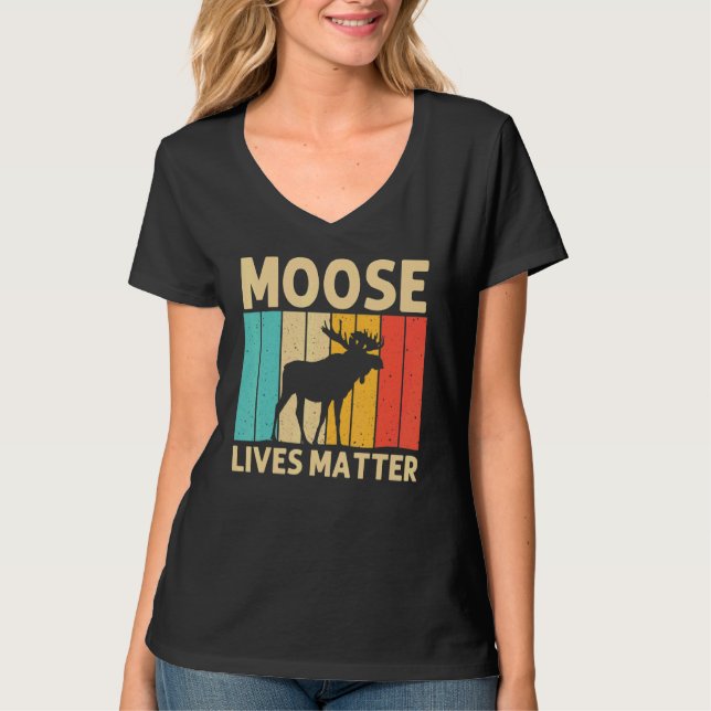 Camiseta Cool Moose For Men Women Moose Alaska Moose Elk Hu (Frente)