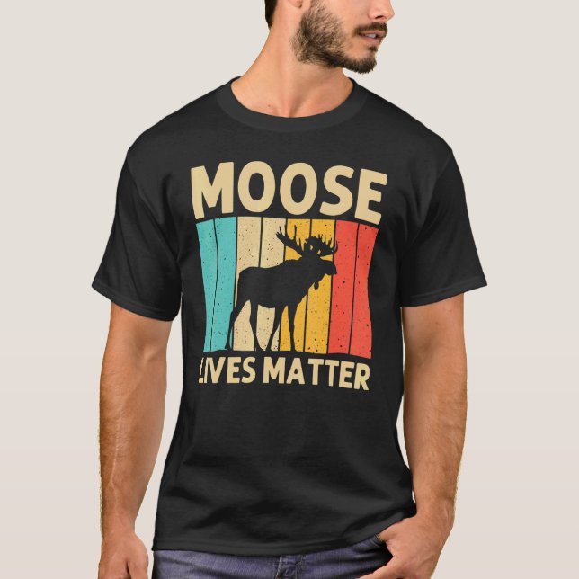 Camiseta Cool Moose For Men Women Moose Alaska Moose Elk Hu (Frente)