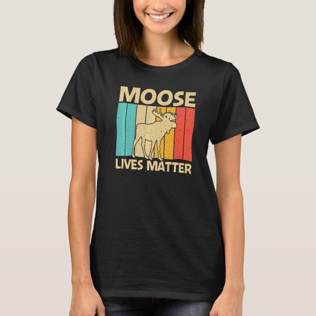 Camiseta Cool Moose For Men Women Moose Deer Bull Elk (Frente)