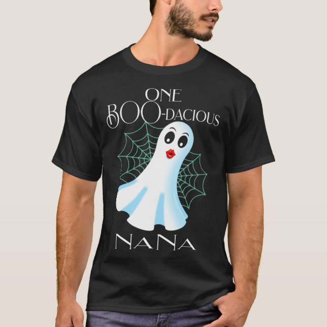 Camiseta Cool Nana Halloween Ghost Costume Crazy Grandma Ha (Frente)
