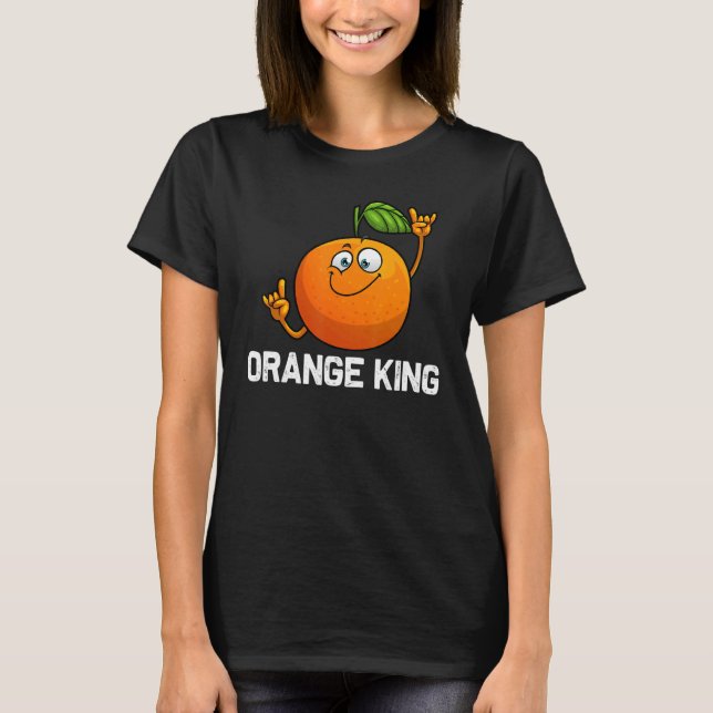Camiseta Cool Orange For Men Dad Tropical Fruit Citrus Danc (Frente)