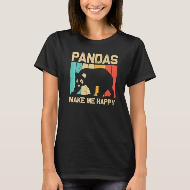 Camiseta Cool Panda For Men Women Panda Bear Animal  Zookee (Frente)