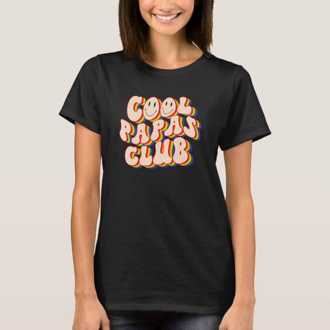 Camiseta Cool Papas Club LGBTQ Pride Gay Pride Rainbow LGBT (Frente)