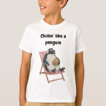 Cool Penguin Kids T-Shirt | Funny Summer Cartoon