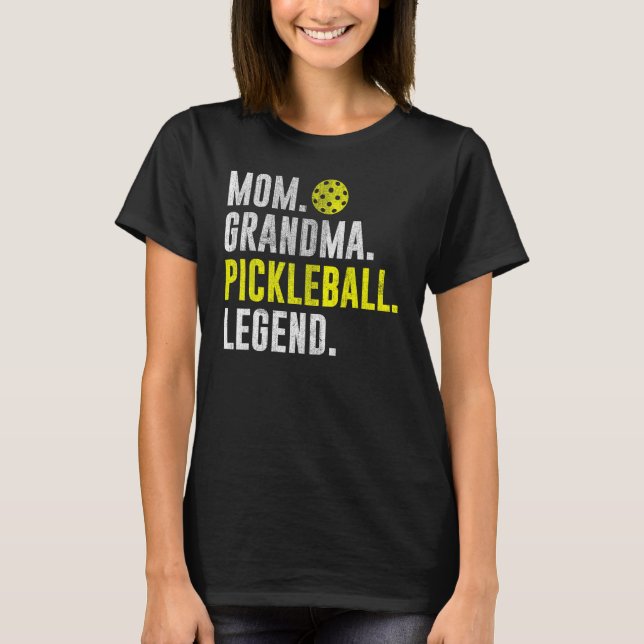 Camiseta Cool Pickleball Player Saying Mom Grandma Pickleba (Frente)