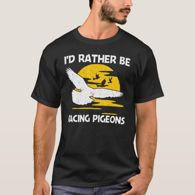 Camiseta Cool Pigeon Racing For Men Women Homing Pigeon Rac (Frente)