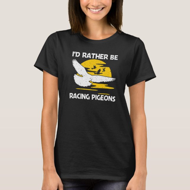 Camiseta Cool Pigeon Racing For Men Women Homing Pigeon Rac (Frente)