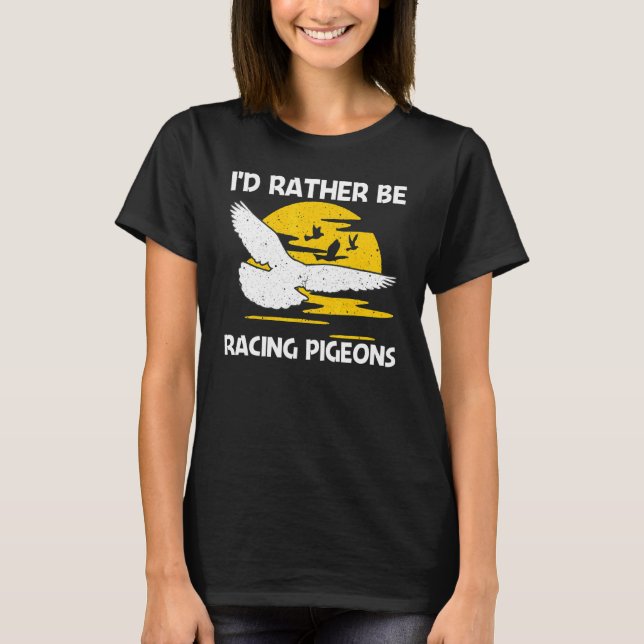 Camiseta Cool Pigeon Racing For Men Women Homing Pigeon Rac (Frente)