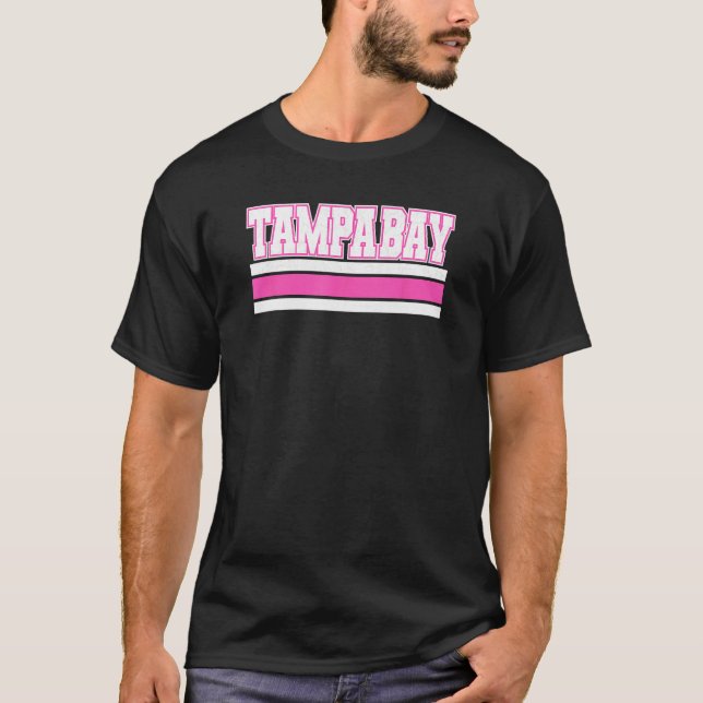 Camiseta Cool Pink Tampa Girly Pink Simple & Adorable Tampa (Frente)