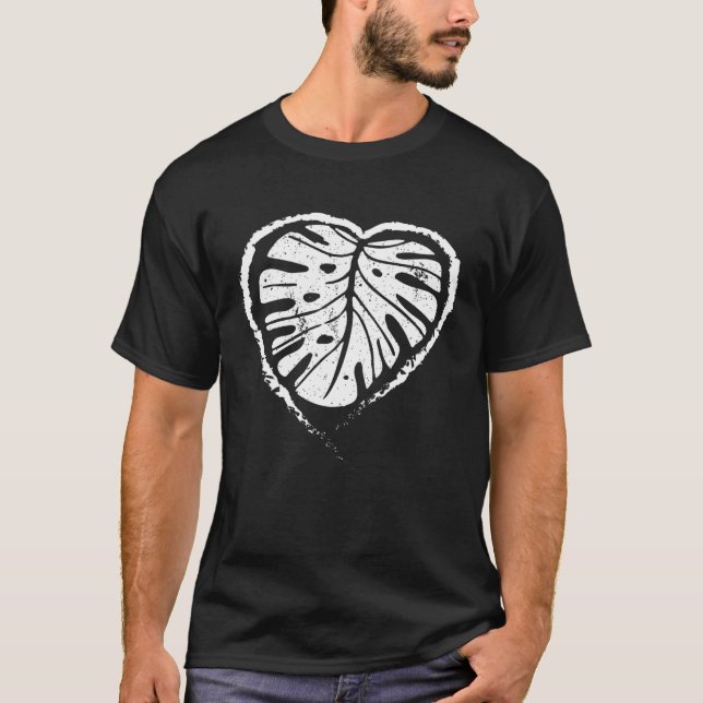 Camiseta Cool Plant Mom  For Gardeners Heart Monstera Leaf (Frente)