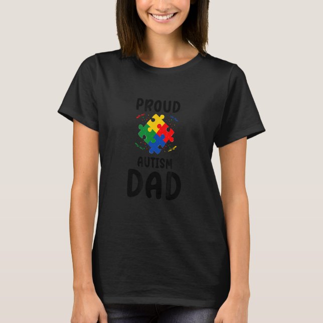 Camiseta Cool Puzzle Piece Autism Support Awareness (Frente)