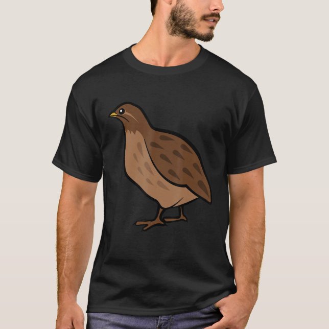 Camiseta Cool Quail Men Women Bird Quail (Frente)