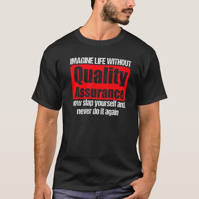 Camiseta Cool Quality Assurance Apparel  Amazing Assurances (Frente)