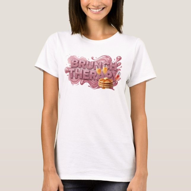 Camiseta Cool Red BRUNCH THERAPY Statement (Frente)