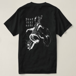 Camiseta Cool Retro Saxophonist Custom Name (名入れ・カスタム対応)