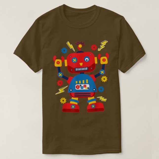 Camiseta Cool Robotics Engineer Robot Kids  (Frente do Design)