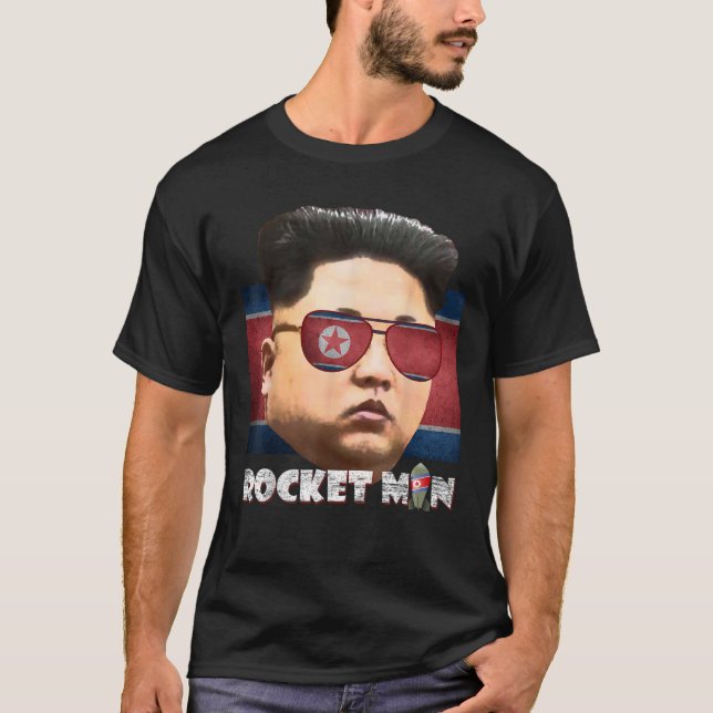 Camiseta Cool Rocket Man Kim Jong Un (Frente)