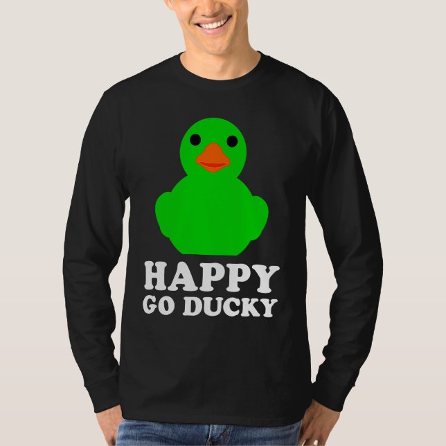 Camiseta Cool Rubber Duck Lover Lucky Ducky Quack Cute Anim (Frente)
