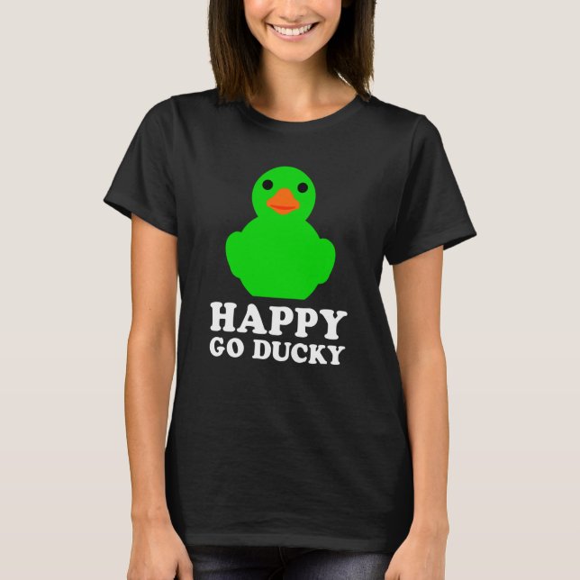 Camiseta Cool Rubber Duck Lucky Ducky Quack Cute Animal Gra (Frente)