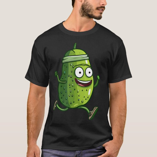 Camiseta Cool Running Pickle With Headband For Sports And R (Frente)