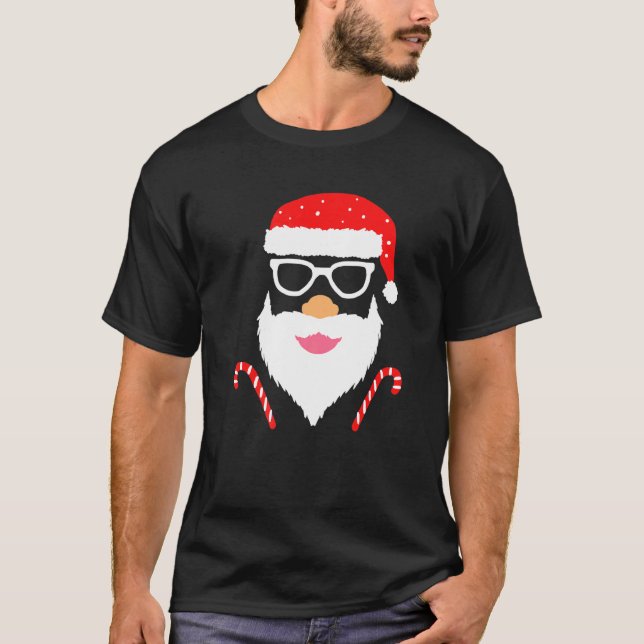 Camiseta Cool Santa Claus Costume Merry Xmas Party (Frente)