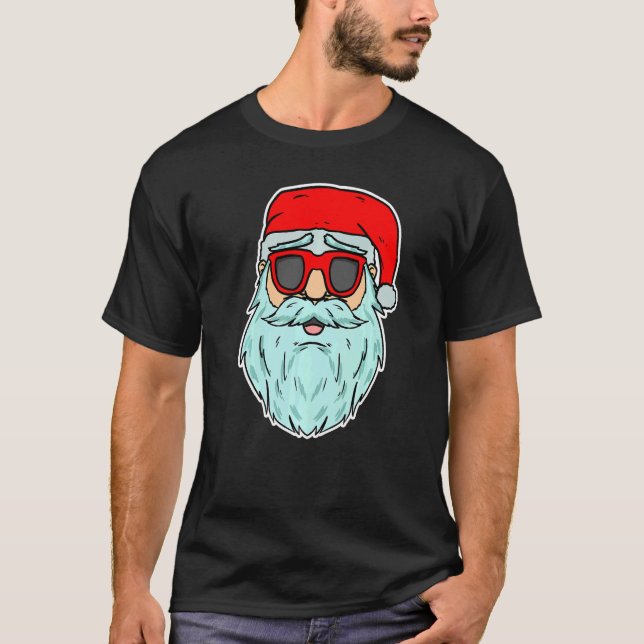 Camiseta Cool Santa Claus Xmas Party Merry Christmas  1 (Frente)