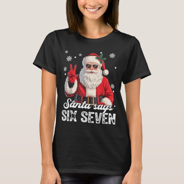 Camiseta Cool Santa Says 67 Meme Funny Christmas Xmas Men W (Frente)