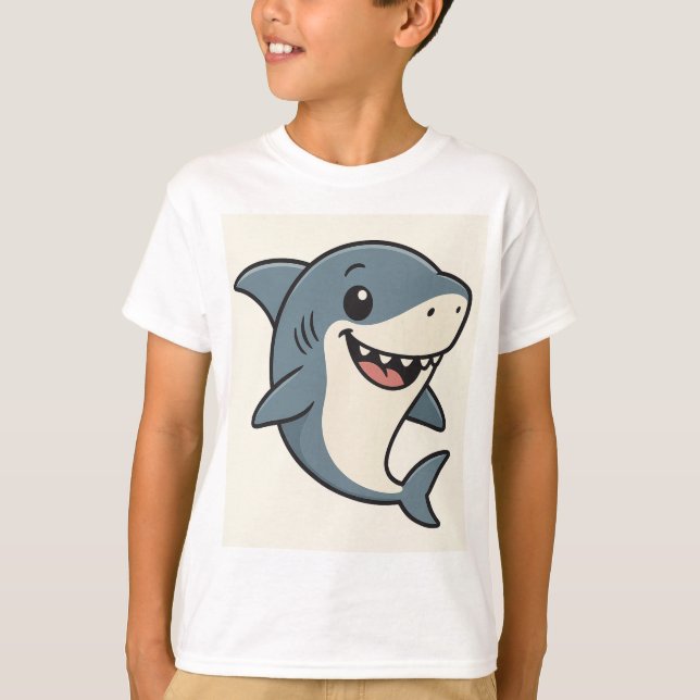 Camiseta Cool Shark with Sunglasses T-Shirt (Frente)