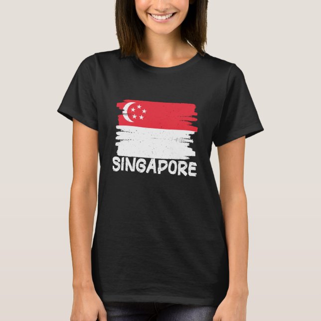 Camiseta Cool Singapore Flag  1 (Frente)