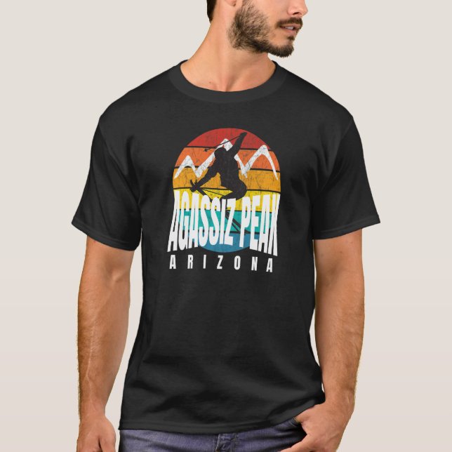 Camiseta Cool Ski Agassiz Peak Rad Ski Jumper Retro Sunset  (Frente)