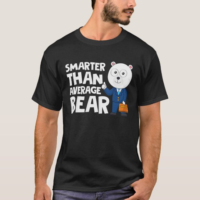 Camiseta Cool Smarter Than Average Bear Polar Bear (Frente)