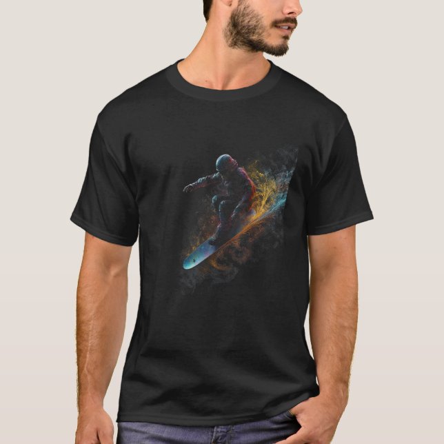 Camiseta Cool Snowboard  Freestyle Snowboarding Snowboarder (Frente)