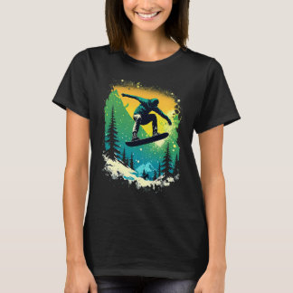 Camiseta Cool Snowboarder Snowboarding Mountains Ski Men's 