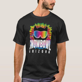 Camiseta Cool Snowbowl Gatinho Fofo com Óculos de Esqui Sno