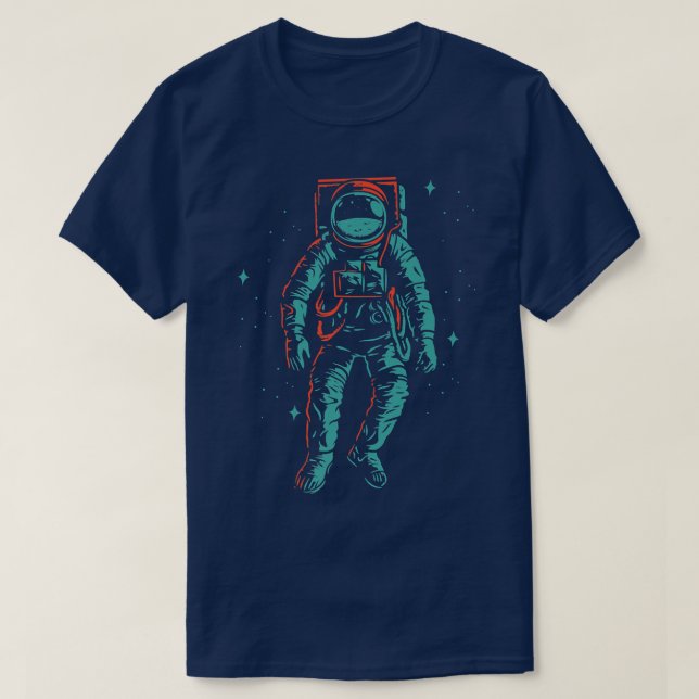 Camiseta Cool space eplorer shuttle astronaut earth  (Frente do Design)