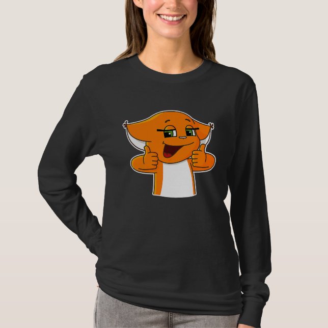 Camiseta Cool Squirrel Holding Thumbs Up (Frente)