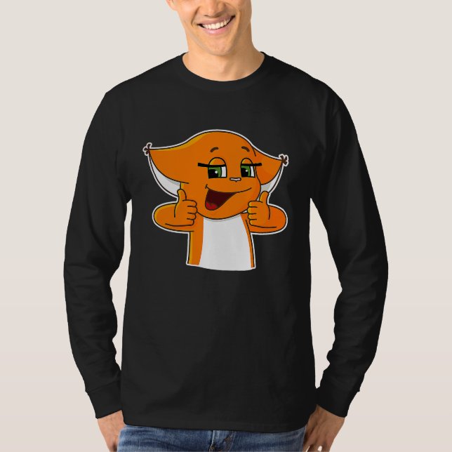 Camiseta Cool Squirrel Holding Thumbs Up (Frente)