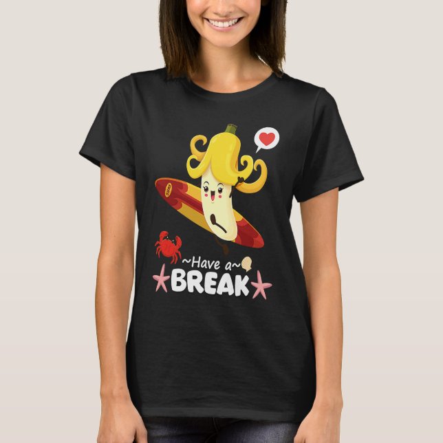 Camiseta Cool Summer Banana Illustration Outfit Graphic Sty (Frente)