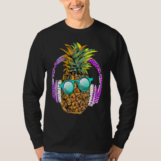 Camiseta Cool Summer Pineapple Graphic Illustration Outfit  (Frente)