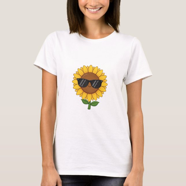 Camiseta Cool Sunflower Vibes (Frente)