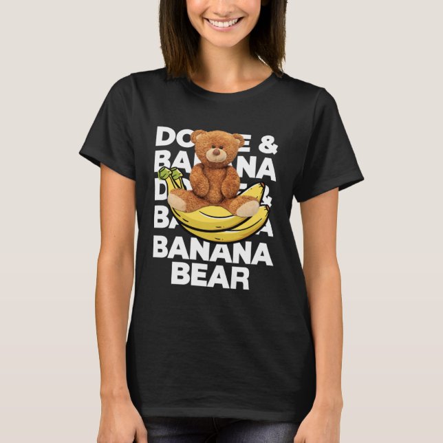Camiseta Cool Teddy Bear Banana Style Banana Bear Graphic (Frente)
