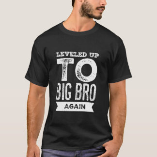 Camiseta Cool Text Funny for People Funny Leveled Up to Big