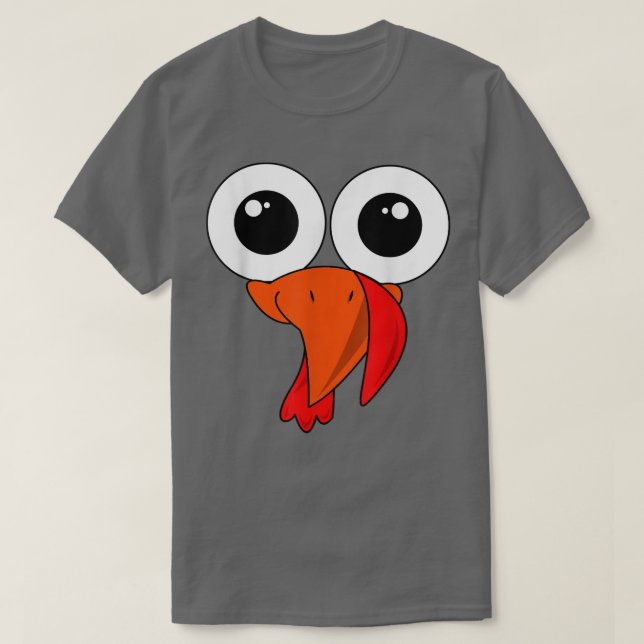 Camiseta Cool Thanksgiving TurkeyCute Turkey Face  (Frente do Design)