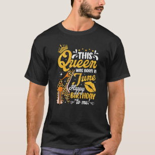 Camiseta Cool This Queen Was Born In June Leopard High Heel