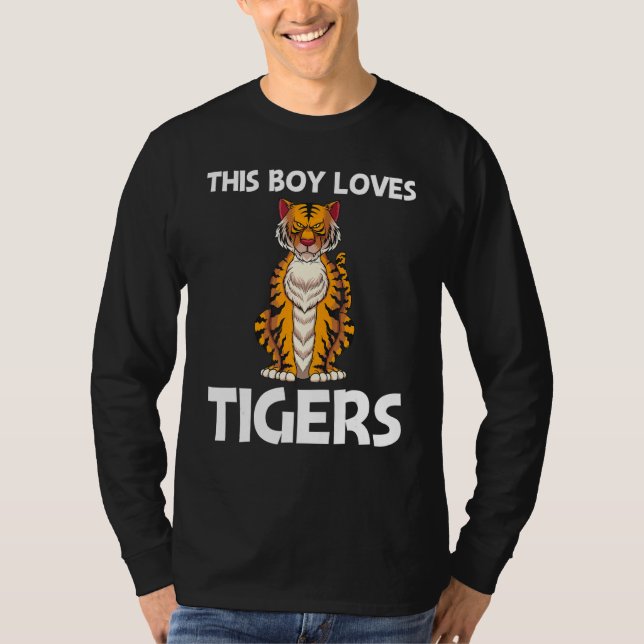 Camiseta Cool Tiger For Boys Kids Bengal Tiger African Tige (Frente)